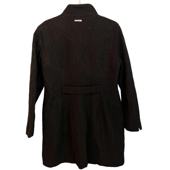 NEW Vince Camuto Black Wool Pea Coat Winter Coat Size Medium - Picture 2 of 12
